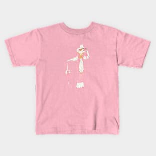 Vintage 1920s pink dress flapper Kids T-Shirt